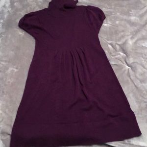 Girls Purple Sweater Dress